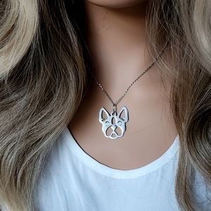 Macy's Hypoallergenic Jewelry Silver Dog Necklace Gift For Dogs lovers